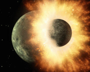 「お月さま」は巨大な隕石？？